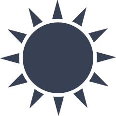 Triangle Rays Sun Sticker