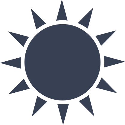 Triangle Rays Sun Sticker