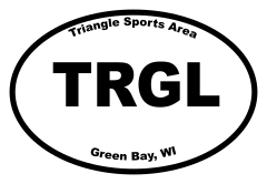 Triangle Sports Area Oval Sticker