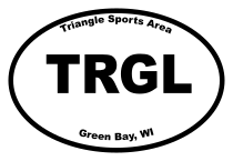 Triangle Sports Area Oval Sticker