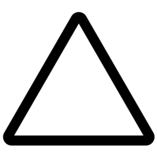 Triangle Symbol Shape Sticker