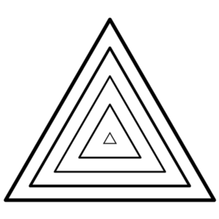 Triangle Trendy Shape Sticker