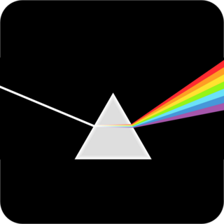 Triangular Prism Breaks Light Into Rainbow Sticker