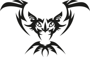 Tribal Bat Sticker