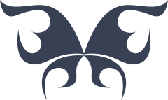 Tribal Butterfly Silhouette Sticker