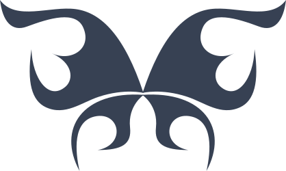 Tribal Butterfly Silhouette Sticker