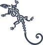 Tribal Celtic Knot Lizard Gecko Sticker