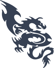 Tribal Chinese Dragon Sticker