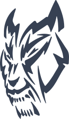 Tribal Coyote Face Sticker