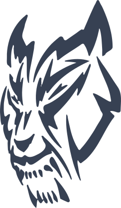 Tribal Coyote Face Sticker