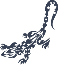 Tribal Dot Lizard Gecko Sticker