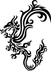 Tribal Dragon Tattoo Sticker