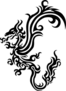 Tribal Dragon Tattoo Sticker