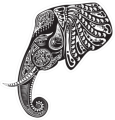 Tribal Elephant Totem Sticker