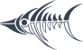 Tribal Fish Bones Sticker