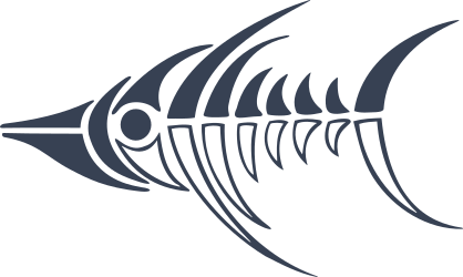 Tribal Fish Bones Sticker