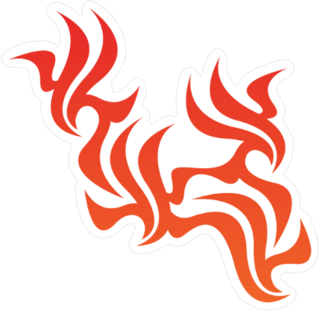 Tribal Flame Burn Decoration Sticker