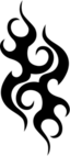 Tribal Flame Sticker