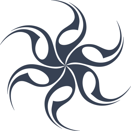 Tribal Flames Fan Sticker