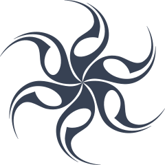 Tribal Flames Fan Sticker