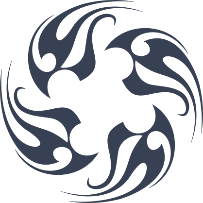 Tribal Flames In A Circle Sticker