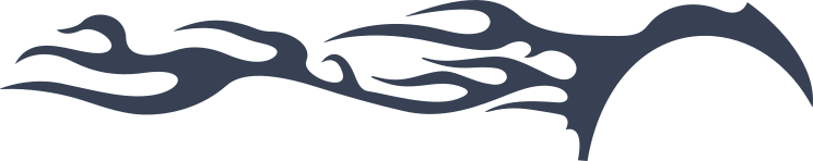 Tribal Flames On Surface Sticker