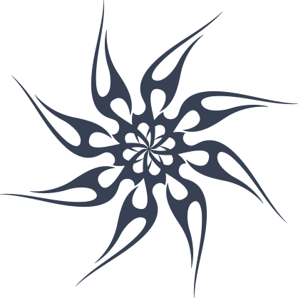 Tribal Flames Wheel Sticker