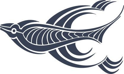 Tribal Flying Fish Sticker