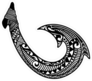 Tribal Hawaiian Fish Hook Sticker