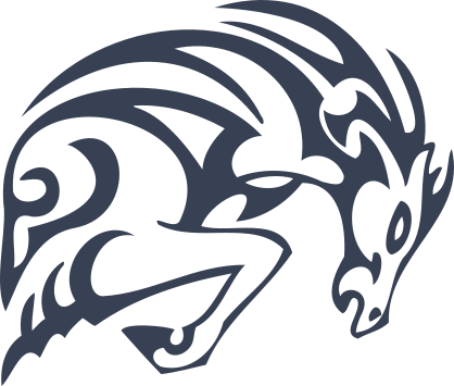 Tribal Horse Front Body Sticker