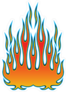 Tribal Hot Rod Flames Sticker