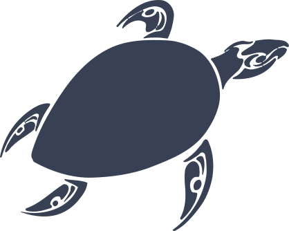 Tribal Legs Turtle Sticker