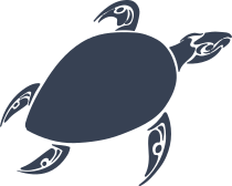 Tribal Legs Turtle Sticker