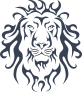 Tribal Lion Head Sticker