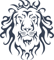 Tribal Lion Head Sticker