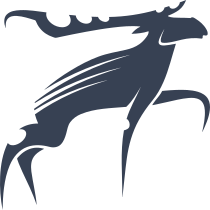 Tribal Moose Sticker