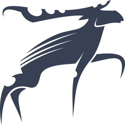 Tribal Moose Sticker