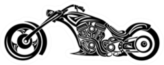 Tribal Motorcycle Sticker
