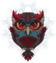 Tribal Owl Crest Sticker