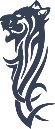 Tribal Panther Head Sticker