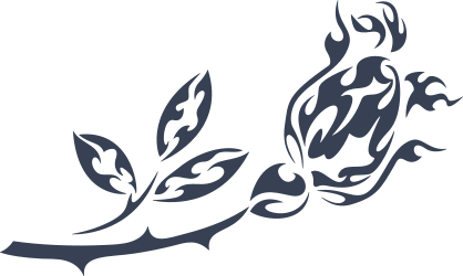 Tribal Rose Flower Sticker