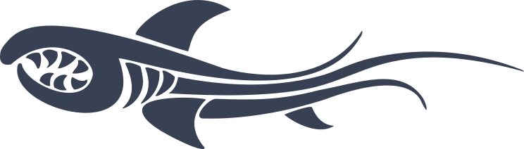 Tribal Shark Fish With Sharp Teeth Sticker