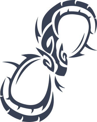 Tribal Snake In Figure Eight Sticker