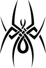 Tribal Spider Sticker