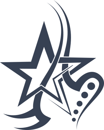 Tribal Star With Dots On Bottom Right Sticker