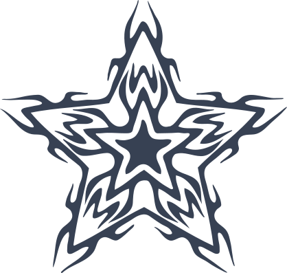 Tribal Stars Sticker