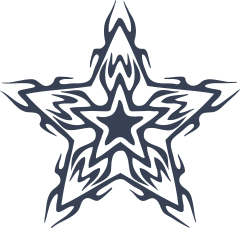 Tribal Stars Sticker