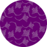 Tribal Stingray On Violet Backdrop Sticker