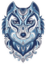 Tribal Style Wolf Totem Sticker