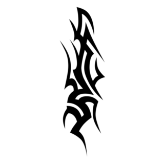 Tribal Tattoo Flame Sticker